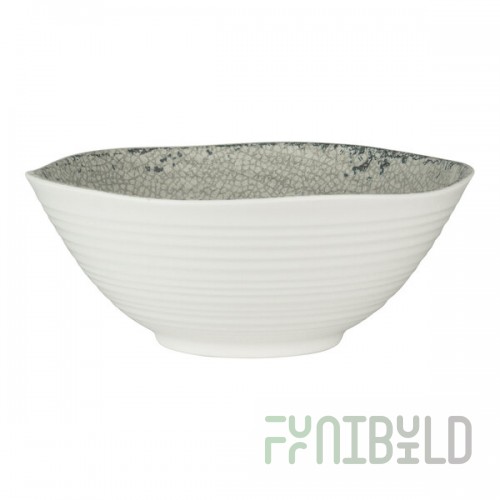 Creations Pompeii from Steelite International 29 oz. Stone Melamine Round Bowl - 24/Case