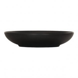 Cal-Mil Charlotte 30 oz. Black Coupe Melamine Bowl - 6/Case