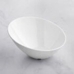 Acopa 43 oz. Black Slanted Melamine Bowl Acopa 43 oz. Black Slanted Melamine Bowl