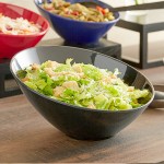 Acopa 43 oz. Black Slanted Melamine Bowl Acopa 43 oz. Black Slanted Melamine Bowl