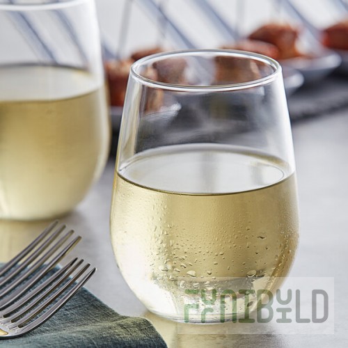 Anchor Hocking 95141AHG17 Vienna 15 oz. Stemless White Wine Glass - 12/Case