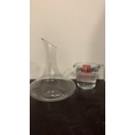 Acopa 67 oz. Customizable Slanted Top Glass Wine Decanter Acopa 67 oz. Customizable Slanted Top Glass Wine Decanter