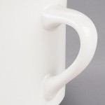 Acopa 8 oz. Customizable Ivory (American White) Rolled Edge Stoneware Mug - 36/Case Acopa 8 oz. Customizable Ivory (American White) Rolled Edge Stoneware Mug - 36/Case