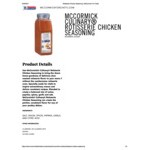 McCormick Culinary 6.5 lb. Rotisserie Chicken Seasoning McCormick Culinary 6.5 lb. Rotisserie Chicken Seasoning