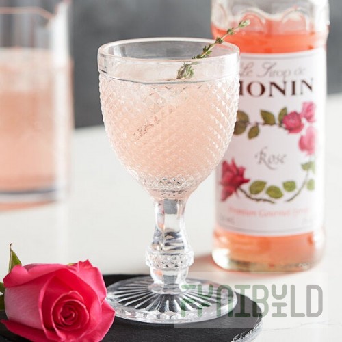 Monin Premium Rose Flavoring Syrup 750 mL