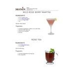 Monin Premium Rose Flavoring Syrup 750 mL