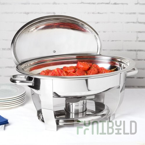 Vollrath 46500 6 Qt. Orion Lift-Off Large Oval Chafer