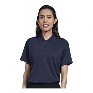 Uncommon Chef 51TJ01-R Women's Customizable Navy Blue Short Sleeve Moisture Wicking Polo Shirt - Polyester - 2X