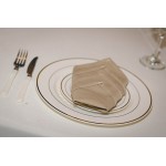 Intedge Mauve 65/35 Polycotton Blend Cloth Napkins, 18