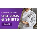 Uncommon Chef South Beach 0415 Unisex Black Customizable Short Sleeve Chef Coat - M Uncommon Chef South Beach 0415 Unisex Black Customizable Short Sleeve Chef Coat - M