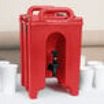 Cambro 100LCD158 Camtainer® 1.5 Gallon Hot Red Insulated Beverage Dispenser Cambro 100LCD158 Camtainer® 1.5 Gallon Hot Red Insulated Beverage Dispenser