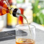 Choice Smoke Free Flow Whiskey Pourer with Black Collar - 12/Pack Choice Smoke Free Flow Whiskey Pourer with Black Collar - 12/Pack