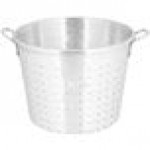 Town 38017 87 Qt. Tapered Aluminum Vegetable Colander with Handles