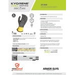 Armor Guys Kyorene Pro 20-069-L Gray 15 Gauge Graphene A6 Cut-Resistant Food-Safe Glove - Large - Pair