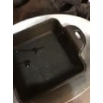 Lodge HMSS 10 oz. Pre-Seasoned Heat-Treated Mini Cast Iron Square Casserole Dish
