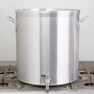 Vollrath 68661 Wear-Ever Classic Select 60 Qt. Heavy Duty Aluminum Stock Pot with Faucet