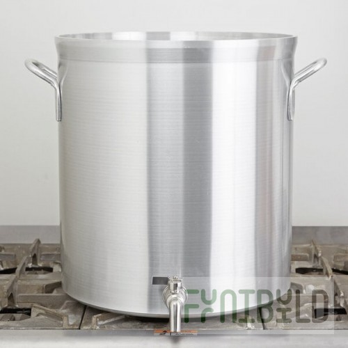 Vollrath 68661 Wear-Ever Classic Select 60 Qt. Heavy Duty Aluminum Stock Pot with Faucet