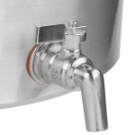 Vollrath 68661 Wear-Ever Classic Select 60 Qt. Heavy Duty Aluminum Stock Pot with Faucet
