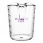 Choice 1 Pint Purple Allergen-Free Plastic Measuring Cup