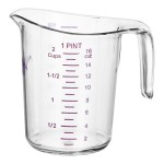 Choice 1 Pint Purple Allergen-Free Plastic Measuring Cup