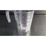 Choice 1 Pint Purple Allergen-Free Plastic Measuring Cup