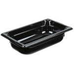 Vollrath 9042420 Super Pan® 1/4 Size Black High Heat Plastic Food Pan - 2 1/2 Vollrath 9042420 Super Pan® 1/4 Size Black High Heat Plastic Food Pan - 2 1/2