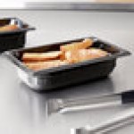 Vollrath 9042420 Super Pan® 1/4 Size Black High Heat Plastic Food Pan - 2 1/2 Vollrath 9042420 Super Pan® 1/4 Size Black High Heat Plastic Food Pan - 2 1/2