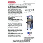 SaniServ 614 20 Qt. Air Cooled Shake Machine with 1 Hopper - 208/230V SaniServ 614 20 Qt. Air Cooled Shake Machine with 1 Hopper - 208/230V