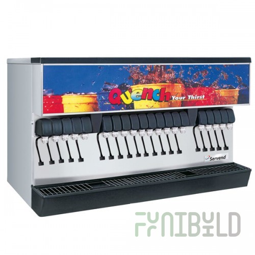 Servend 2706231 MDH-402 20 Valve Sanitary Lever Countertop Ice/Beverage Dispenser with 400 lb. Ice Storage