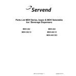 Servend 2706231 MDH-402 20 Valve Sanitary Lever Countertop Ice/Beverage Dispenser with 400 lb. Ice Storage