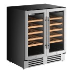 AvaValley WBRC-32-DZ Dual Section Dual Temperature Full Glass Door Commercial Wine Cooler AvaValley WBRC-32-DZ Dual Section Dual Temperature Full Glass Door Commercial Wine Cooler