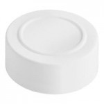 43/485 White Unlined Polypropylene Spice Cap - 100/Pack