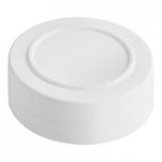 43/485 White Unlined Polypropylene Spice Cap - 100/Pack