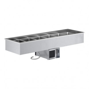 Scratch and Dent ServIt SDC-6A Six Pan Drop-In Refrigerated Cold Food Well - 120V