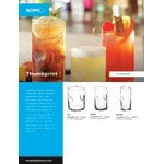 Acopa Thumbprint 10 oz. Highball Glass - 12/Case