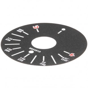 Bakers Pride AS-8834910 Decal; Dial Plate Thermostatic Griddle