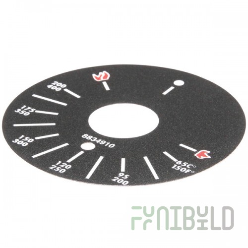 Bakers Pride AS-8834910 Decal; Dial Plate Thermostatic Griddle
