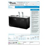 True TDD-3CT-HC 2 Single Tap Club Top Kegerator Beer Dispenser - Black, (3) 1/2 Keg Capacity True TDD-3CT-HC 2 Single Tap Club Top Kegerator Beer Dispenser - Black, (3) 1/2 Keg Capacity