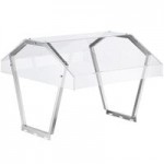ServIt Two Pan Open Well Electric Steam Table with Angled Sneeze Guard, Fixed Tray Slide, and Casters - 120V, 1000W