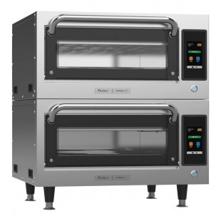 Pratica STI-101-1-DBL Forza STi Electric Ventless Stainless Steel Double Deck High-Speed Pizza Oven - 208/240V, 1 Phase Pratica STI-101-1-DBL Forza STi Electric Ventless Stainless Steel Double Deck High-Speed Pizza Oven - 208/240V, 1 Phase