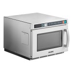Solwave Space Saver Stainless Steel Heavy-Duty Commercial Microwave with USB Port - 2,100W, 208/240V