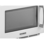 Solwave Space Saver Stainless Steel Heavy-Duty Commercial Microwave with USB Port - 2,100W, 208/240V