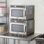 Solwave Space Saver Stainless Steel Heavy-Duty Commercial Microwave with USB Port - 2,100W, 208/240V