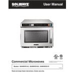 Solwave Space Saver Stainless Steel Heavy-Duty Commercial Microwave with USB Port - 2,100W, 208/240V