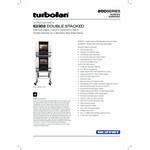 Moffat E23D3/2 Turbofan Double Deck Half Size Electric Digital Convection Oven with Steam Injection and Stainless Steel Stand - 208V, 1 Phase, 5.4 kW Moffat E23D3/2 Turbofan Double Deck Half Size Electric Digital Convection Oven with Steam Injection and Stainless Steel Stand - 208V, 1 Phase, 5.4 kW