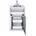 Crown Verity IBISC-SK-2D Infinite Series Small Built-In Cabinet with Sink and 2 Drawers