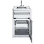 Crown Verity IBISC-SK-2D Infinite Series Small Built-In Cabinet with Sink and 2 Drawers
