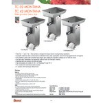 Sirman 2132205340236T TC #32 Montana PS Electric Meat Grinder with Removable Tray - 220V, 4 hp