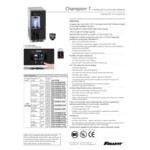 Follett 7UD114A-IW-CL-ST-00 Champion 7 Series ADA Height Air-Cooled Chewblet Undercounter Ice Maker and Water Dispenser with 7 lb. Bin and Filter - 115V, 100 lb.