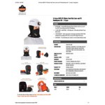 Ergodyne N-Ferno 6876 Black Flame-Resistant 2-Layer Shoulder-Length Winter Hard Hat Liner with Thermal Lining and Mouthpiece 16876